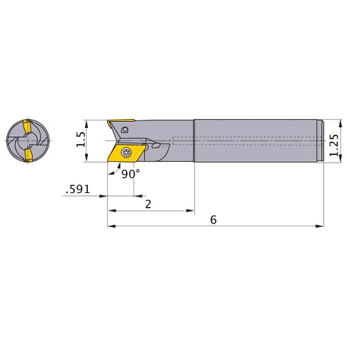 BXD4000R243SA20S INDEXABLE ENDMILL