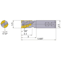 LER2415W24 INDEXABLE ENDMILL