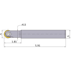 MBN040500SB INDEXABLE ENDMILL