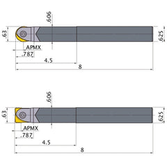 SRFU10S10LW INDEXABLE ENDMILL
