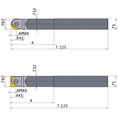SRFU12S12MW INDEXABLE ENDMILL