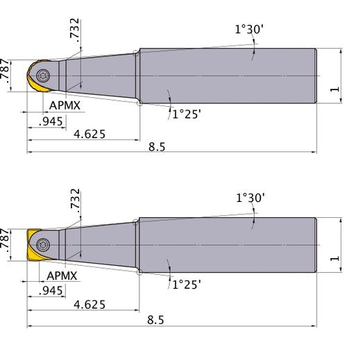 SRFU12S16L INDEXABLE ENDMILL