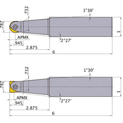 SRFU12S16M INDEXABLE ENDMILL