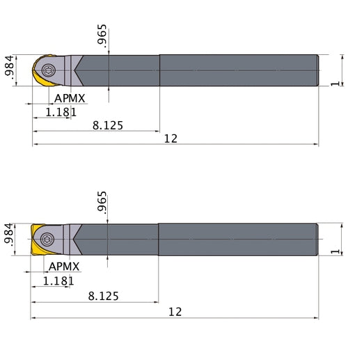 SRFU16S16LW INDEXABLE ENDMILL