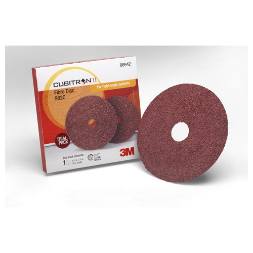 ‎3M Cubitron II Fibre Disc 982C 4-1/2″ × 7/8″ 36+ Trial Pack - Benchmark Tooling