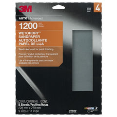 3M Wetordry Sandpaper 32022 9″ × 11″ 1200 Grit - Benchmark Tooling