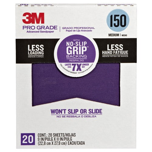 ‎3M Pro Grade Precision Faster Sanding Sanding Sheets150 grit Medium 27150TRI-20 9″ × 11″ - Benchmark Tooling