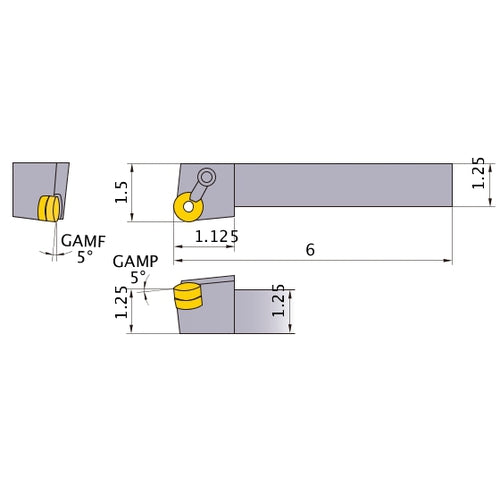 MRGNR-206D TURNING HOLDER
