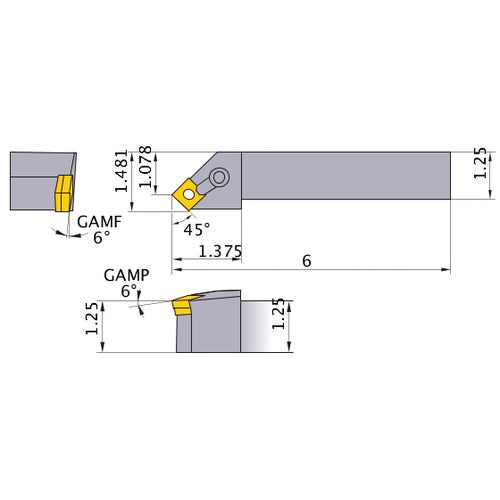 MSSNR-205D TURNING HOLDER