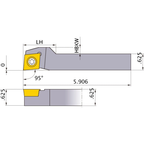 SCLCR-103SM TURNING HOLDER