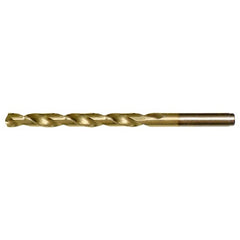 4.50mm RHS / RHC HSS-CO 8% (M42) 135 Degree Split Point Heavy Duty Cobalt Drill - TiN - Exact Industrial Supply