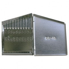 #61-#80 RHS / RHC HSS 118 Degree Radial Point General Purpose Jobber Lengh Drill Set - Steam Oxide - Benchmark Tooling