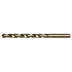#30 RHS / RHC HSS-CO 8% (M42) 135 Degree Split Point Cobalt Heavy Duty Jobber Length Drill - Straw / Gold Oxide - Benchmark Tooling