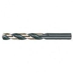 #1 RHS / RHC HSS 135 Degree Split Point Heavy Duty Jobber Length Drill - Black & Gold - Benchmark Tooling