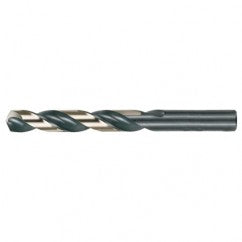 #27 RHS / RHC HSS 135 Degree Split Point Heavy Duty Jobber Length Drill - Black & Gold - Benchmark Tooling