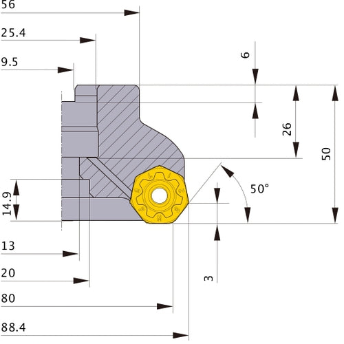 AHX440SR08006CA MILL
