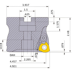 AJX14RA12507E FACE MILL