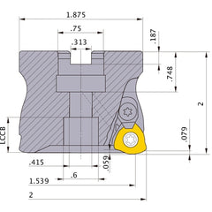 AJXU12R0203 FACE MILL