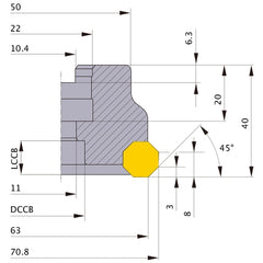 ‎AOX445-063A04R MILL