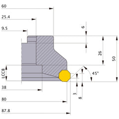 AOX445R08006C MILL