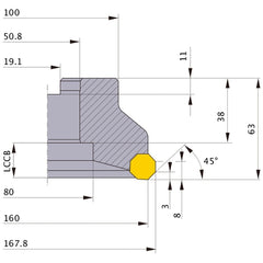 AOX445R16012F MILL
