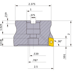 APX4000UR2505CB FACE MILL