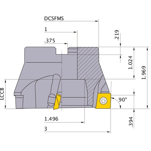 ASX400R0308C FACE MILL