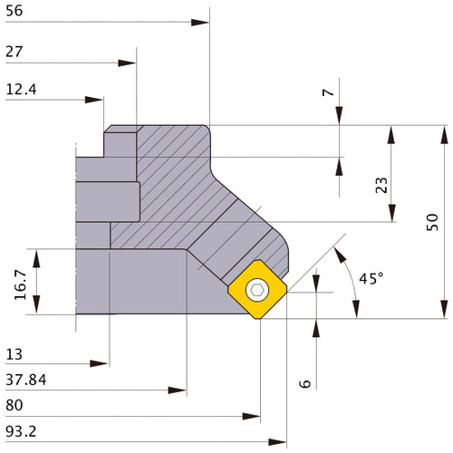 ‎ASX445-080A08R FACE MILL