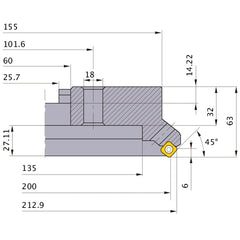 ‎ASX445-200C08R MILL