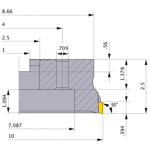 VOX400UR1034M FACE MILL