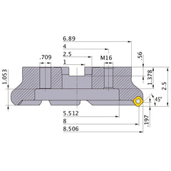WSX445UR0820MN FACE MILL