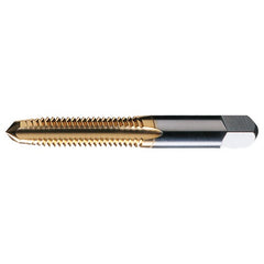 ‎#0-80 UNF 2 Flute H2 HSS Standard Plug Chamfer General Purpose Hand Tap- TiN - Exact Industrial Supply