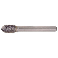 SE-51 Double Cut Solid Carbide Bur-Egg Shape