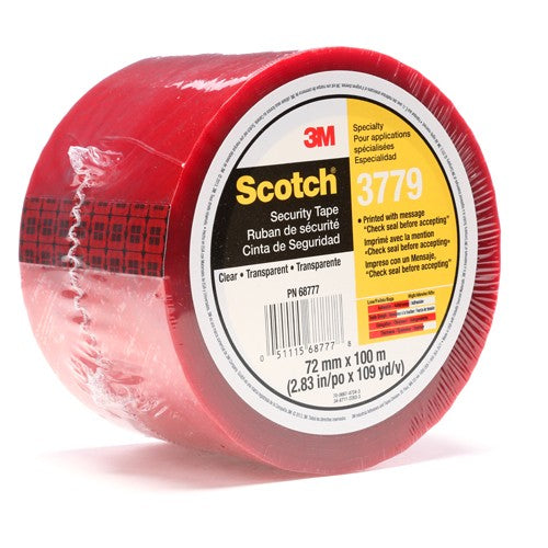 Scotch Security Message Box Sealing Tape 3779 Clear 72 mm × 100 m - Benchmark Tooling