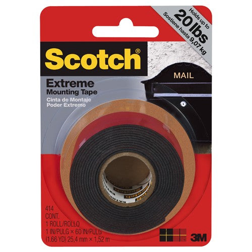 1 in × 5 ft (25 Scotch(R) Extreme Mounting Tape 52 m) Alt Mfg # 91084 - Benchmark Tooling