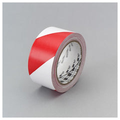 3M Safety Stripe Vinyl Tape 767 Red/White 2″ × 36 yd 5 mil Individually Wrapped Conveniently Packaged - Benchmark Tooling