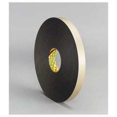 3M Double Coated Polyethylene Foam Tape 4496B Black 1/2″ × 36 yd 62 mil - Benchmark Tooling