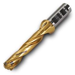 TD2200110C8R01 5xD Gold Twist Drill Body-Universal Flat Shank - Benchmark Tooling