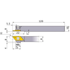 ‎CTAHR0810-120 TURNING HOLDER