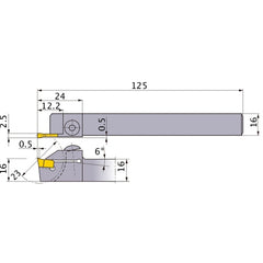 ‎CTDHR1616-230 TURNING HOLDER
