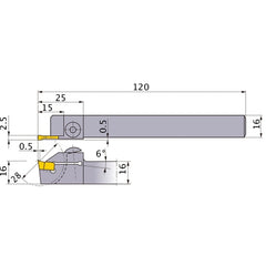 ‎CTDHR1616-280 TURNING HOLDER
