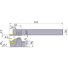 ‎CTDHR1616-350 TURNING HOLDER