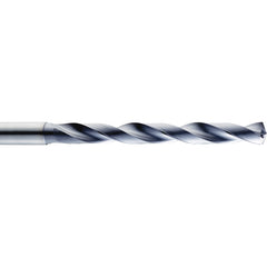 15.8 mm Dia. × 16 mm Shank × 83 mm Flute Length × 133 mm OAL, 5xD, 140°, TA, 2 Flute, Coolant Thru, Round Solid Carbide Drill - Exact Industrial Supply