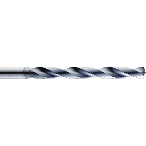 1/2″ Dia. × 0.5512″ Shank × 77 mm Flute Length × 124 mm OAL, 5xD, 140°, TA, 2 Flute, Coolant Thru, Round Solid Carbide Drill - Exact Industrial Supply