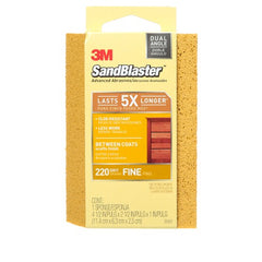 3M SandBlaster EDGE DETAILING Sanding Sponge 9565 220 grit 4 1/2″ × 2 1/2 × 1″ - Benchmark Tooling