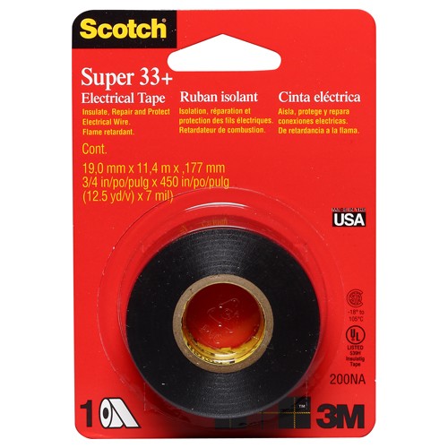 .75 in × 450 in Scotch(R) Electrical Tape 200CS12 strip Clip Strip Alt Mfg # 01964 - Benchmark Tooling