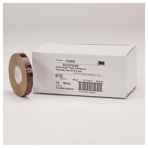 Scotch ATG Adhesive Transfer Tape 976 Clear 1/4″ × 60 yd 2 mil - Benchmark Tooling