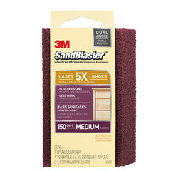 ‎3M SandBlaster EDGE DETAILING Sanding Sponge 9562 150 grit 4-1/2″ × 2-1/2 × 1″ - Benchmark Tooling