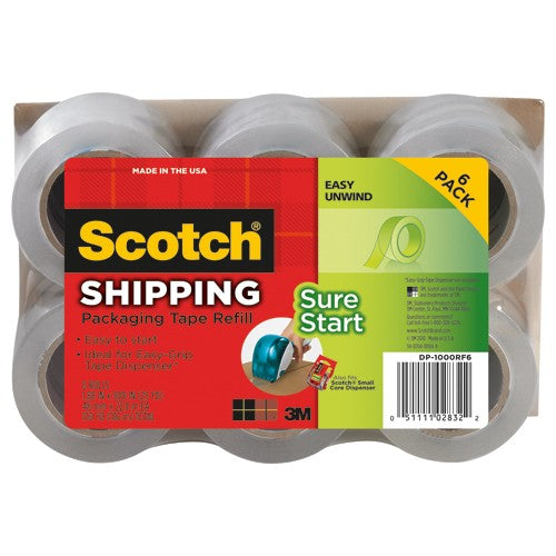 Scotch Sure Start Packaging Tape DP-1000RF6 1.88″ × 900″ (48 mm × 22 8 m) - Benchmark Tooling