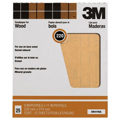3M Garnet Sanding Sheets 99411NA 9″ × 11″ 220 grit - Benchmark Tooling